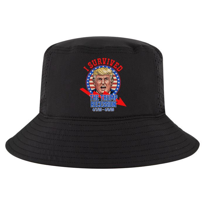 I Survived The Trump Recession Funny Cool Comfort Performance Bucket Hat