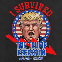 I Survived The Trump Recession Funny Cool Comfort Performance Bucket Hat