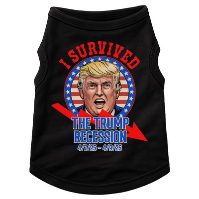 I Survived The Trump Recession Funny Doggie Tank