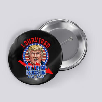 I Survived The Trump Recession Funny Button