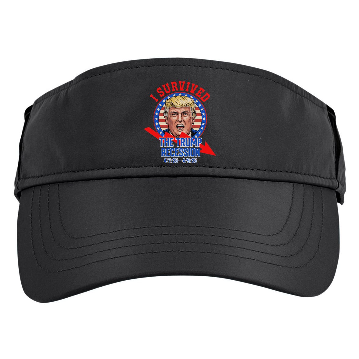I Survived The Trump Recession Funny Adult Drive Performance Visor