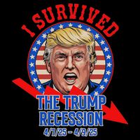 I Survived The Trump Recession Funny Cooling Performance Long Sleeve Crew