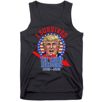 I Survived The Trump Recession Funny Tank Top