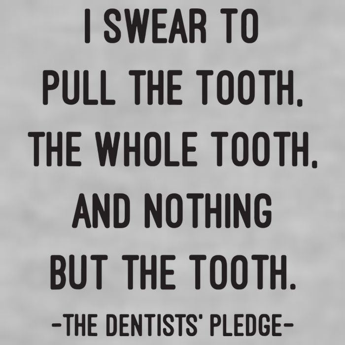 I Swear To Pull The Tooth The Whole Tooth And Nothing But The Tooth Ladies PosiCharge Tri-Blend Wicking Tank