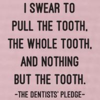I Swear To Pull The Tooth The Whole Tooth And Nothing But The Tooth 25L Jumbo Tote