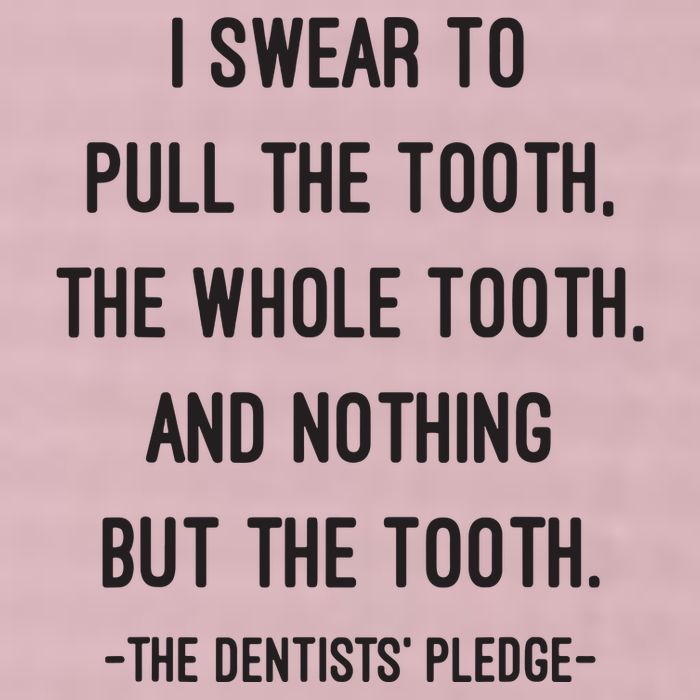 I Swear To Pull The Tooth The Whole Tooth And Nothing But The Tooth 25L Jumbo Tote
