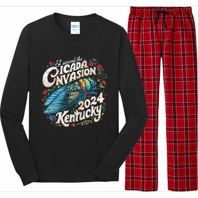 I Survived The Cicada Invasion Brood Xix Xiii Kentucky Long Sleeve Pajama Set