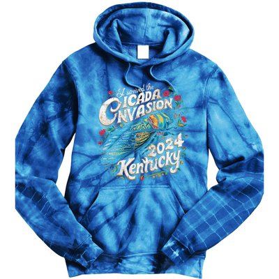 I Survived The Cicada Invasion Brood Xix Xiii Kentucky Tie Dye Hoodie