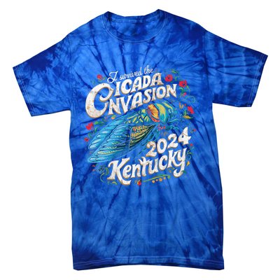 I Survived The Cicada Invasion Brood Xix Xiii Kentucky Tie-Dye T-Shirt