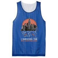 I Survived The Nyc Earthquake Mesh Reversible Basketball Jersey Tank