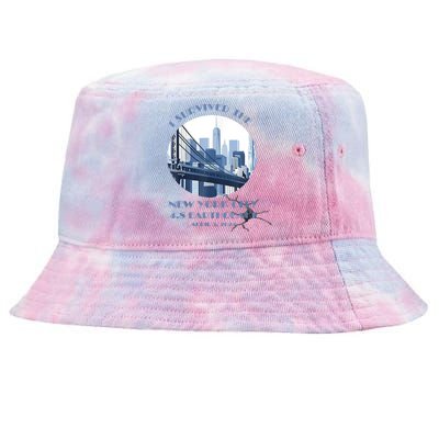 I Survived The New York Earthquake Survivor April 5 2024 Tie-Dyed Bucket Hat