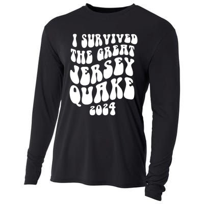 I Survived The New Jersey Earthquake Cooling Performance Long Sleeve Crew