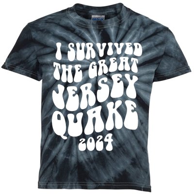 I Survived The New Jersey Earthquake Kids Tie-Dye T-Shirt