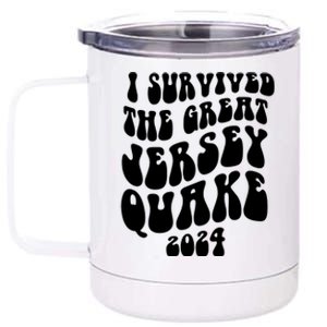 I Survived The New Jersey Earthquake 12 oz Stainless Steel Tumbler Cup