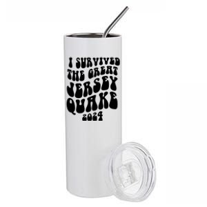 I Survived The New Jersey Earthquake Stainless Steel Tumbler