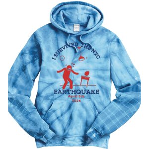 I Survived The Nyc Earthquake Funny April 5th 2024 Tie Dye Hoodie