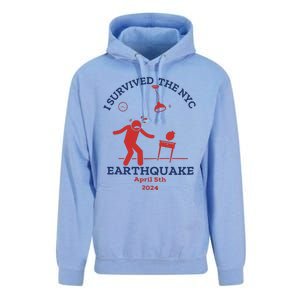 I Survived The Nyc Earthquake Funny April 5th 2024 Unisex Surf Hoodie