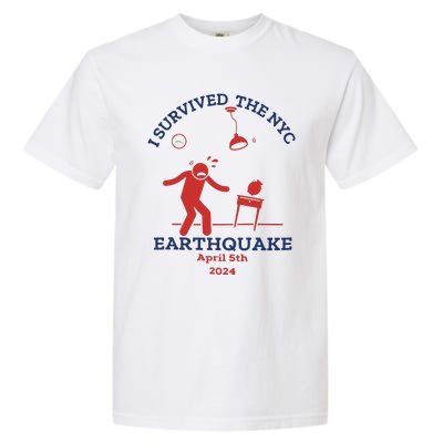 I Survived The Nyc Earthquake Funny April 5th 2024 Garment-Dyed Heavyweight T-Shirt