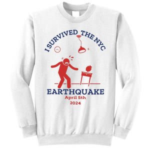 I Survived The Nyc Earthquake Funny April 5th 2024 Sweatshirt