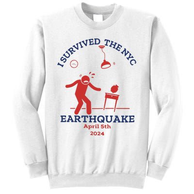 I Survived The Nyc Earthquake Funny April 5th 2024 Sweatshirt