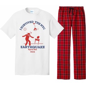 I Survived The Nyc Earthquake Funny April 5th 2024 Pajama Set