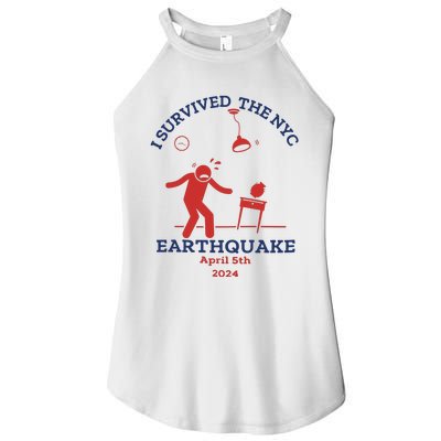 I Survived The Nyc Earthquake Funny April 5th 2024 Women's Perfect Tri Rocker Tank