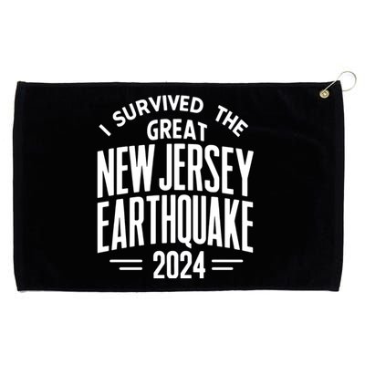 I Survived The Quake Of 2024. Grommeted Golf Towel