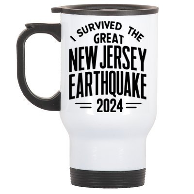 I Survived The Quake Of 2024. Stainless Steel Travel Mug