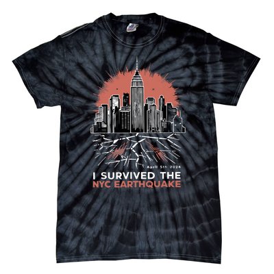 I Survived The Nyc Earthquake Tie-Dye T-Shirt