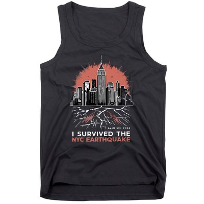 I Survived The Nyc Earthquake Tank Top