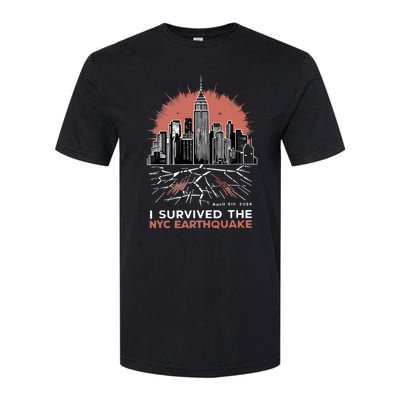 I Survived The Nyc Earthquake Softstyle CVC T-Shirt