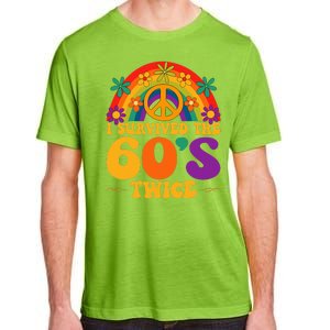 I Survived The 60s Twice Sixties 70th Birthday Adult ChromaSoft Performance T-Shirt