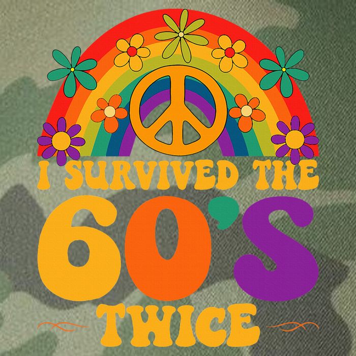 I Survived The 60s Twice Sixties 70th Birthday Legacy Tie Dye Trucker Hat