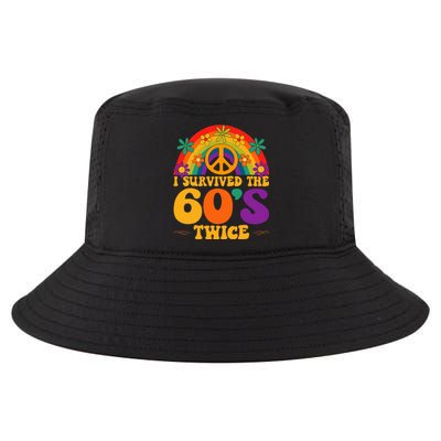 I Survived The 60s Twice Sixties 70th Birthday Cool Comfort Performance Bucket Hat