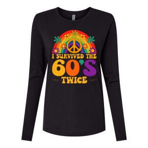 I Survived The 60s Twice Sixties 70th Birthday Womens Cotton Relaxed Long Sleeve T-Shirt