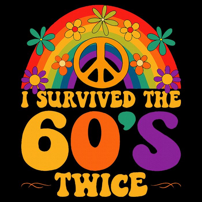 I Survived The 60s Twice Sixties 70th Birthday Apron