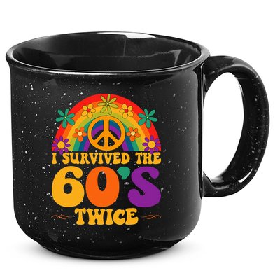 I Survived The 60s Twice Sixties 70th Birthday 15oz Campfire Ceramic Mug
