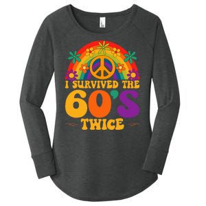 I Survived The 60s Twice Sixties 70th Birthday Women's Perfect Tri Tunic Long Sleeve Shirt