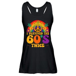 I Survived The 60s Twice Sixties 70th Birthday Ladies Essential Flowy Tank