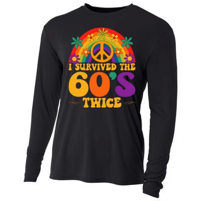 I Survived The 60s Twice Sixties 70th Birthday Cooling Performance Long Sleeve Crew