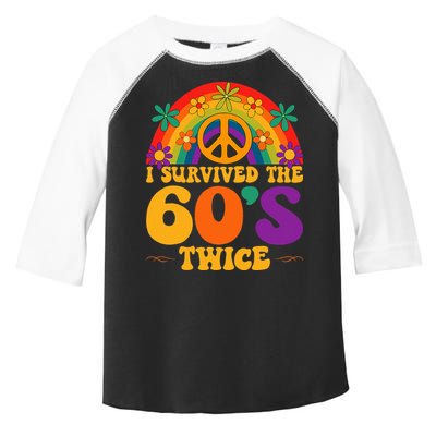 I Survived The 60s Twice Sixties 70th Birthday Toddler Fine Jersey T-Shirt