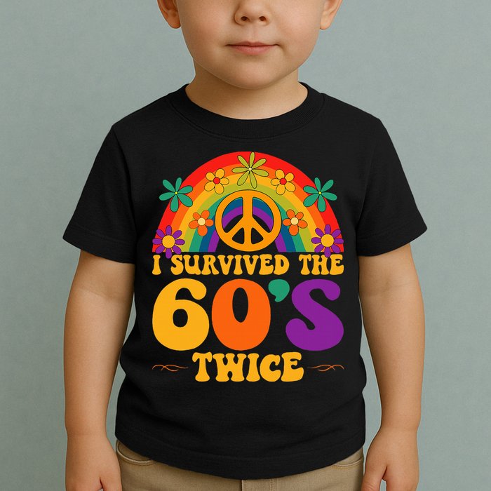 I Survived The 60s Twice Sixties 70th Birthday Toddler T-Shirt
