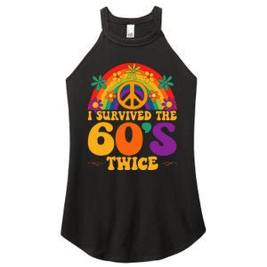 I Survived The 60s Twice Sixties 70th Birthday Women's Perfect Tri Rocker Tank