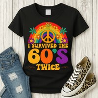 I Survived The 60s Twice Sixties 70th Birthday Womens T-Shirt