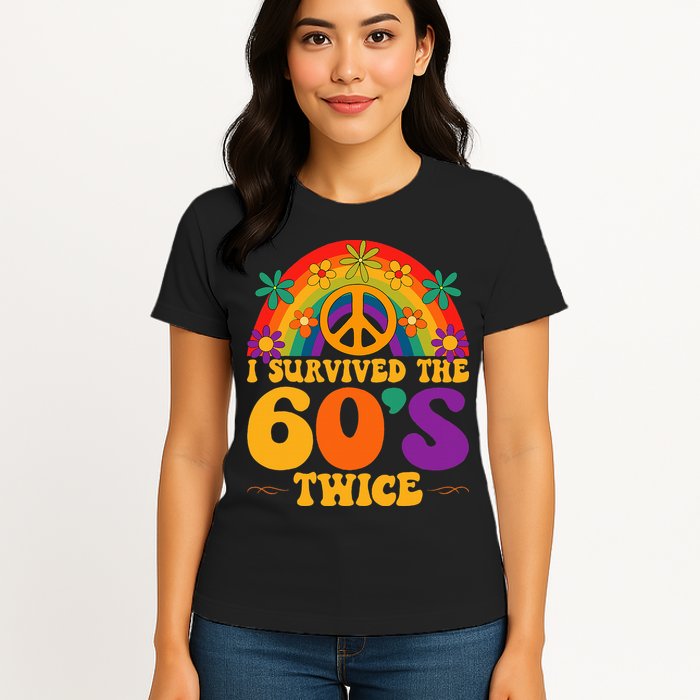 I Survived The 60s Twice Sixties 70th Birthday Womens T-Shirt