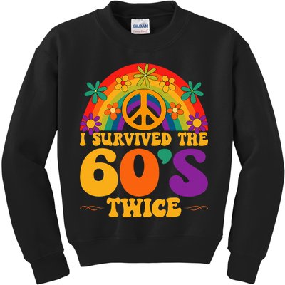 I Survived The 60s Twice Sixties 70th Birthday Kids Sweatshirt