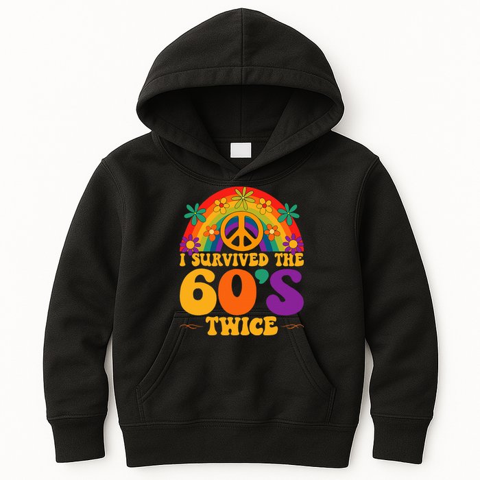 I Survived The 60s Twice Sixties 70th Birthday Kids Hoodie