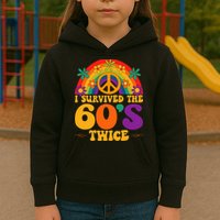 I Survived The 60s Twice Sixties 70th Birthday Kids Hoodie