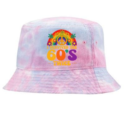 I Survived The 60s Twice Sixties 70th Birthday Tie-Dyed Bucket Hat