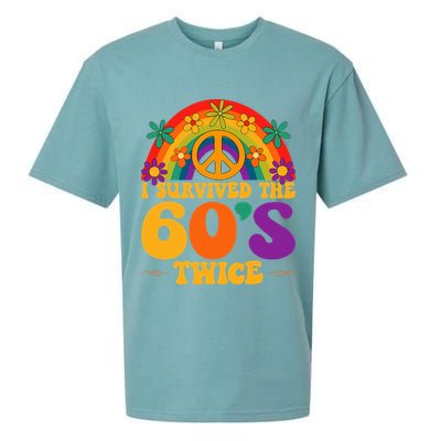 I Survived The 60s Twice Sixties 70th Birthday Sueded Cloud Jersey T-Shirt
